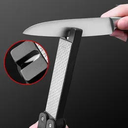 Other Knife Accessories Sharpener Portable Folding Double-sided Scissors Sharpening Stone Kitchen Outdoor Ceramic Diamond Fan