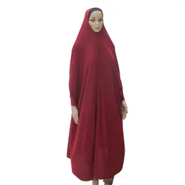 Ethnic Clothing Muslim Prayer Soft Elastic Oversized Plain Big Hijab Khimmar Long Khimars With Sleeves