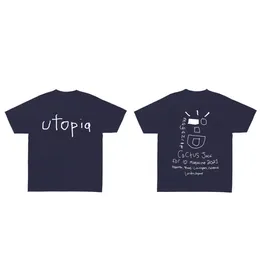 Mens t Shirts Rapper Jack Wink Shirt Men Women Letter Graffiti Streetwear Oversized T-shirt Hop Harajuku Tees