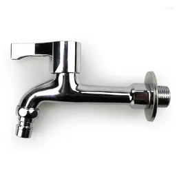 Kitchen Faucets G1/2 Wall-Mounted Outdoor Garden Faucet Laundry Mop Sink Washing Machine Wash Basin Extra Long Hose Water Tap