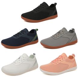 2024 No brand casual shoes men women white pink black dark blue mens soft breathable sneakers