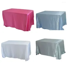 Table Cloth 19 Colors Satin Rectangle Tablecloth Overlays For Christmas Wedding Party Banquet Dercoration Home/Restaurant Dining Cover