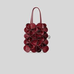 Shoulder Bags Creative Petal Design Women andbags Fasion Elegant Soulder Crossbody Luxury Pu Leater Small Tote Female Purses 2024H2421
