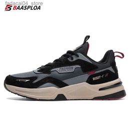 Roller Shoes Men's Leather Fashion Casual Shoes Lightweight Running Sneaker Water Proof Orgin Male Shoes Baasploa 2022 New Autumn Q240201