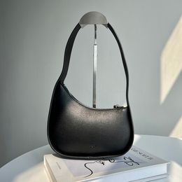 Роскошная дизайнерская сумка в форме полумесяца, качественная кожаная сумка на одно плечо, сумка подмышки, минималистичные сумки из натуральной кожи