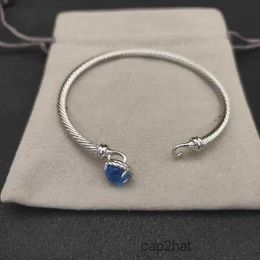 designer bracelet cable bracelets luxury Jewellery for women men silver gold Pearl head X shaped diamond Bracelet fashion jewelrys party christmas gift 5MM 7MM 9KG7