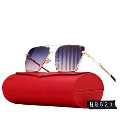 New 2024 trendy metal sunglasses fashionable polygonal sunglasses personalized dual color lens glasses for men