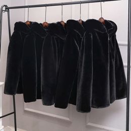 Winter Designer Imitation Mink Fur Coat Mens Business Casual R5B0