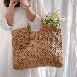 Shoulder Bags Large capacity straw bags for seaside vacation and woven summer portable beac large bag tideH2421