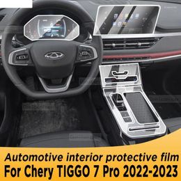 Interior Accessories For Chery TIGGO 7 Pro 2024-2024 Gearbox Panel Navigation Screen Automotive TPU Protective Film Cover Anti-Scratch