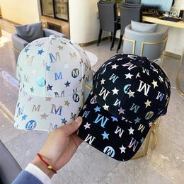 Ball Caps Color Letter Baseball Cap Female Personality Fashion All Match Breathable Visor Hat Couple Outdoor Outing Street Casual Man