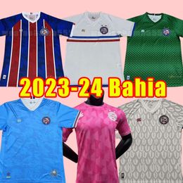 2023 2024 Esporte Clube Bahia soccer jerseys home football shirts CLAYSON RODRIGUINHO uniform JADSON DANIEL jersey camisa Bahia 23/24 goalkeeper training