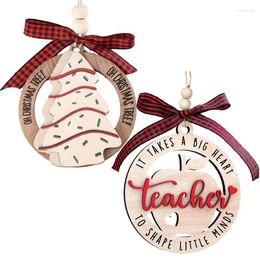 Christmas Decorations Motivational Tree Pendant Decorative Pendants For Teacher Year Gift Creative Retro Style Accessories