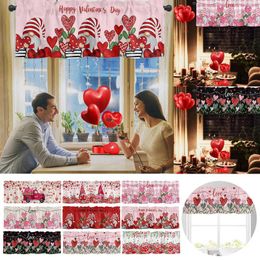 Curtain Heavy Soundproof Curtains Valentine's Day Red Printed Fabric Light Luxury Living Room Insulated Short Textu