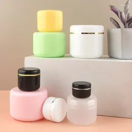 Storage Bottles 10Pcs/Pack 10g Refillable Pink Plastic Empty Makeup Jar Pot Travel Face Cream Lotion Cosmetic Container