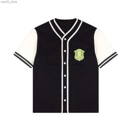 Men's T-Shirts KOOP TWICE 5TH WORLD TOUR Jersey Streetwear Harajuku Thin button Baseball uniform Baseball Jersey Men/Women Q240201