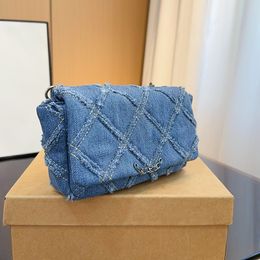 16CM Denim Mini Wallet Women Crossbody Designer Bag Black And Blue Luxury Handbag Cute Shoulder Bag Coin Purse Evening Clutch Card Holder Pochette Fanny Pack Sacoche