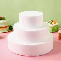 Baking Moulds 3pcs Cake Dummy Modelling Foam Polystyrene Sugar Craft Party DIY Christmas Wedding Celebration Decorations Accessories