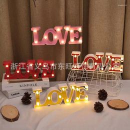 Night Lights LED 30mm Acrylic LOVE Shape Light Girl Heart Room Dormitory Decoration Valentine Day Proposal Confession Atmosphere