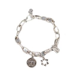 braccialetto dy Designer di lusso moda donna qualità originale braccialetto braccialetto moneta stella di David braccialetto gioielli di moda donna Je GiftBangle