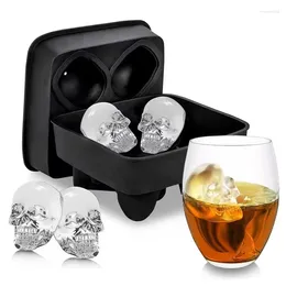 Baking Moulds Clear Ice Ball Maker Silicone Cube Whiskey Tray Sphere Crystal 2.35 Inch Transparent Round Box Mould