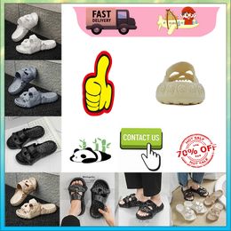 Designer Casual Platform Skeleton Head Funny One word Drag slippers summer sliders men women rainbow slides sandals sandals soft cushion slipper cloud slide