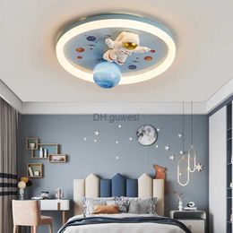 Pendant Lamps Childrens Room Led Ceiling Lights Modern Astronaut Study Bedroom Chandelier Lamps Aeroplane Child Indoor Decor Lighting Fixture YQ240201