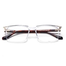 Occhiali da vista per uomo Donna Retro Designer NN-087 Montatura per occhiali in lamiera di moda Elasticità dettagliata Piastra per lenti a luce anti-blu stile quadrato con scatola
