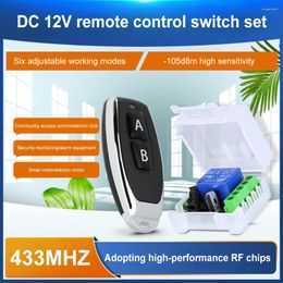 Remote Controlers Universal 433Mhz RF Control Wireless Switch DC 12V Relay Receiver Transmitter For Gate Door Electromagnetic Lock