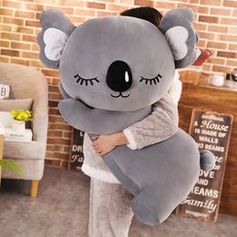 Simulation Koala Plush Toy Soft Cartoon Animal Koala Kawaii Stuffed Doll Bed Sofa Pillow Nap Pillow Friends Christmas Gift 240119