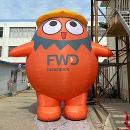 wholesale Supply customized 6mH (20ft) With blower oxford fabric inflatable chicken mascot,huge blow up cartoon character for advertising