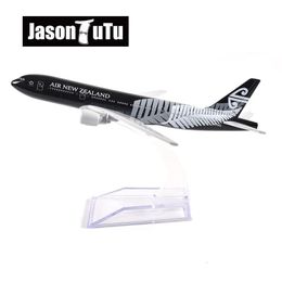 JASON TUTU 16cm Air Zealand Boeing B777 Aeroplane Model Plane Model Aircraft Diecast Metal 1/400 Scale Planes Drop 240118