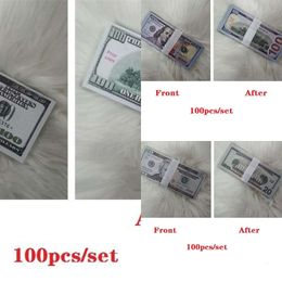Party Supplies Money Props Copy10/20/50/100/200 US Euros Props Realistic Toy Bar Props Currency Movie tools 100 PCS/Pack 93125N8E