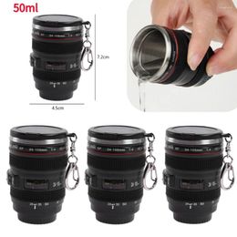 Mugs 50ml Coffee Cup Pographic Props Camera Lens Mouthwash Mini Portable Multipurpose Stainless Steel For Household Commodity