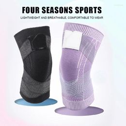 Knee Pads 1 PCS Compression Basketball Sleeve Protector Elastic Kneepad Brace Spring Support Volleyball Running Silicone Footbal