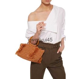 Shoulder Bags Women Soulder Casual Bag Straw andmade Beac Sopping Raan andbag Summer Fasion Vintage andBag For LadiesH2421