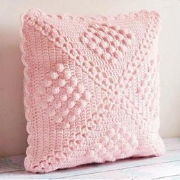 Evening Bags Handmade Crochet Pure Colour Simple Pillow Bag Cushion Cover Princess Fresh Soft And Comfortable