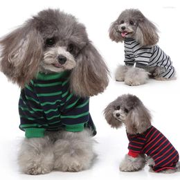 Dog Apparel Fashion Striped Pet Pyjamas For Dogs Costume Jumpsuit Puppy Clothes Coat Pomeranian Clothing Shirt Chihuahua