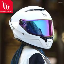 Motorcycle Helmets 2024 MT Thunder 4 SV Helmet Full Face Double Lens Shield Scooter Helmen Men Capacete De Moto ECE DOT Approved