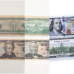 Other Festive Party Supplies 3 Pack New Fake Money Banknote 10 20 50 100 200 Us Dollar Euros Pound English Banknotes Realistic Toy DhbajDMJ5