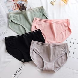 Women's Panties Cotton Female Lace Edge Breathable Briefs Sexy Underwear Women Thread Crotch Sports Lingerie Intimates