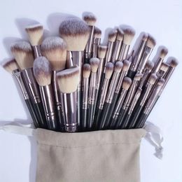 Makeup Brushes MAANGE 30pcs Professional Brush Set Foundation Concealers Eye Shadows Powder Blush Blending Beauty Tools With Bag