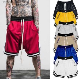 Men's Shorts Mens Sports Basketball Shorts Mesh Quick Dry Gym Shorts for Summer Fitness Joggers Casual Breathable Short Pants Scanties Male T240202