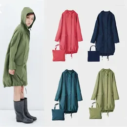 Raincoats FreeSmily Style Girls Fashion Rain Wear Adult Women Trench Coat Raincoat Travel A Spin Dry Ultra Thin Portable