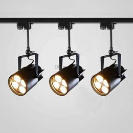 Track Lights Thrisdar Loft Art Industrial Retro LED Track Lamp 15W 25W 35W Bar Clothing Store LED Spotlights Vintage Rail Track Light YQ240124