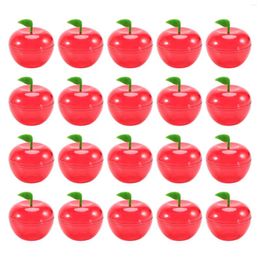 Storage Bags 20PCS Wedding Party Preference Apple Container Toy Filled Plastic Shaped Candy Box Birthday/Wedding Decoration