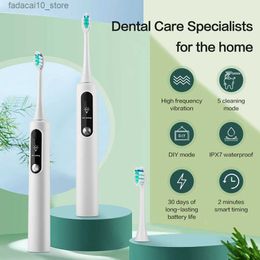 Toothbrush Electric Toothbrush Sonic for Men Women Adult Household Rechargeable Soft Hair IPX7 Waterproof 36000RPM Toothbrush Cleaner44 Q240202