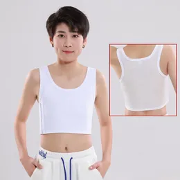 Women's Shapers Summer Mesh Breathable Breast Binder Women Lesbian Tomboy No Bandage Buckle Corset Top Shaper Busier Vest Chest Les