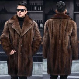 Imitation Mink Fur Coat Male Whole Medium Length Haining Autumn and Winter Thickened Oversized RTO1