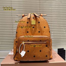 Evening Bags Backpack Style 2024 Women Fashion Designer Backpack Men Travel Backpack Old Flowers Leather Rivets Decorated Side Stud School Bag Backpack